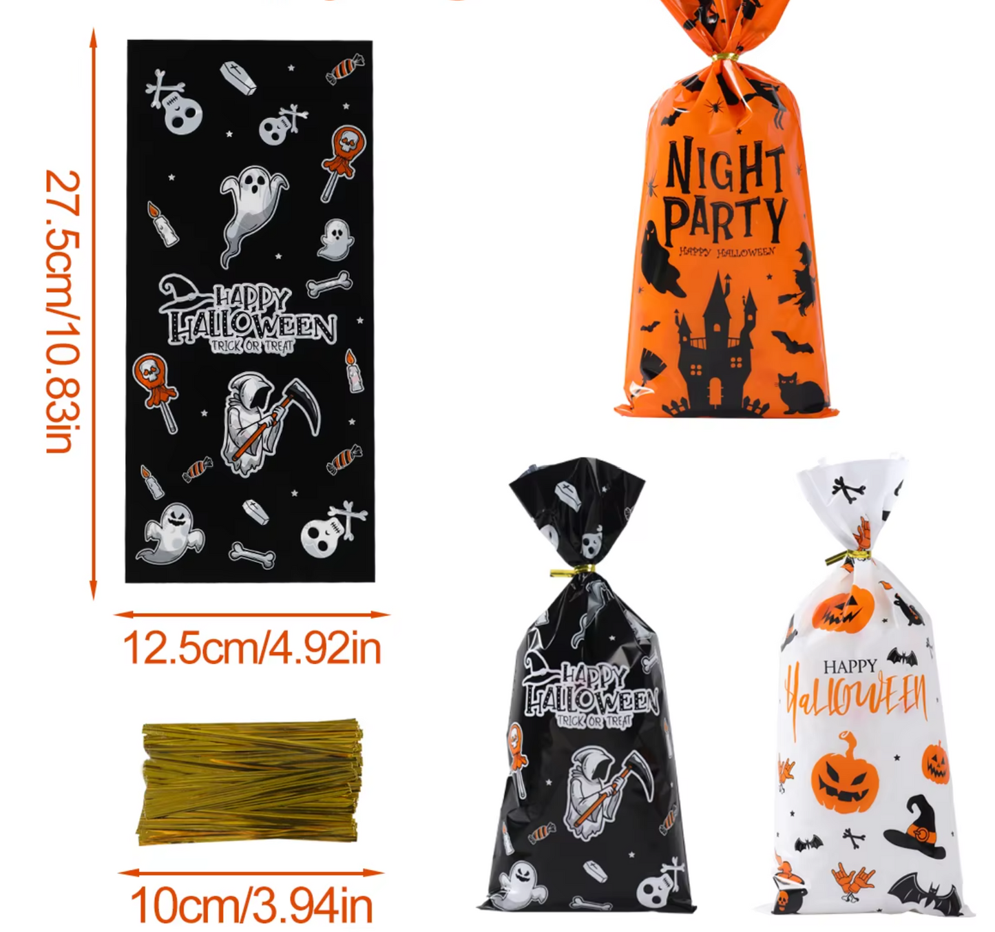 5 Bolsas de Halloween