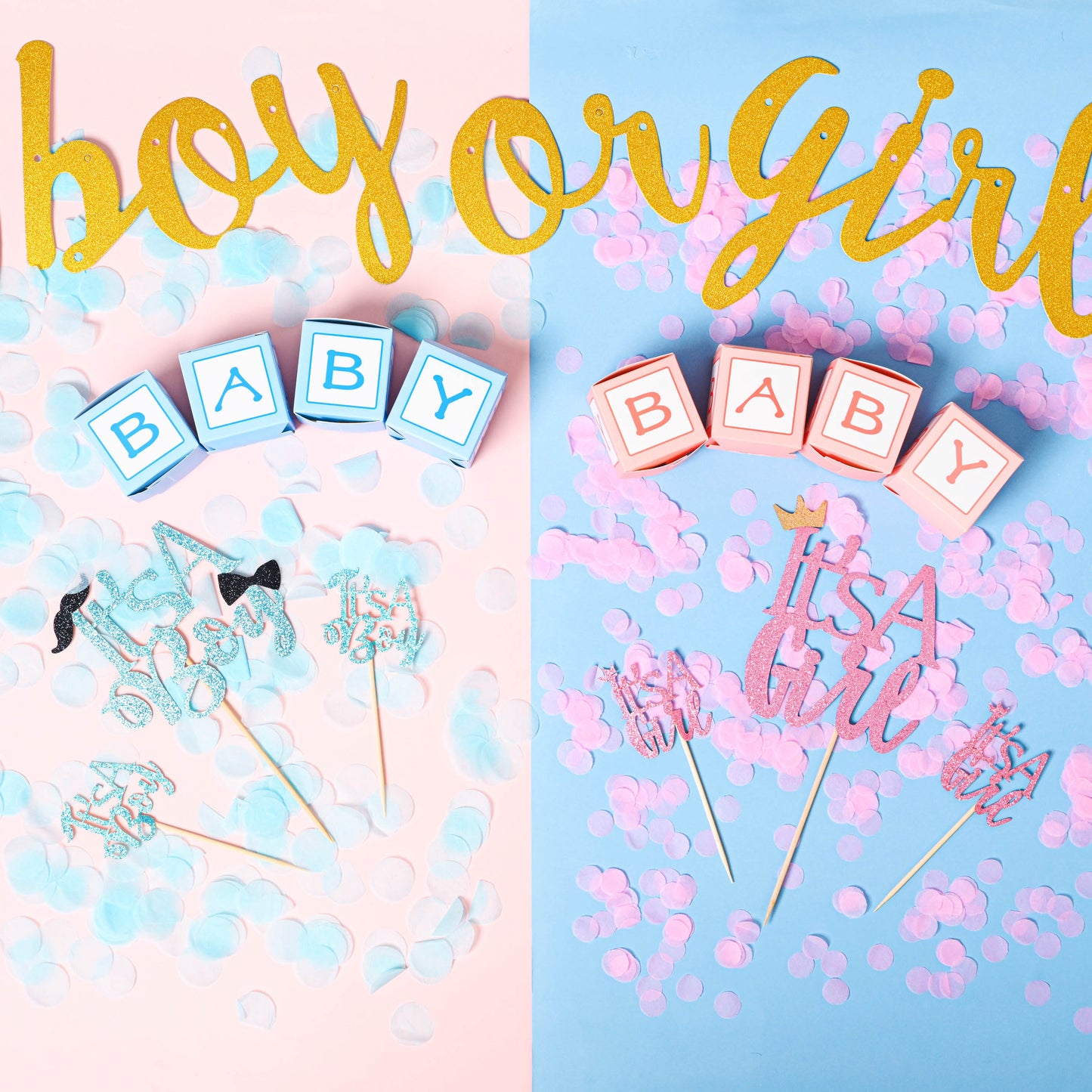 Banner "boy or girl"