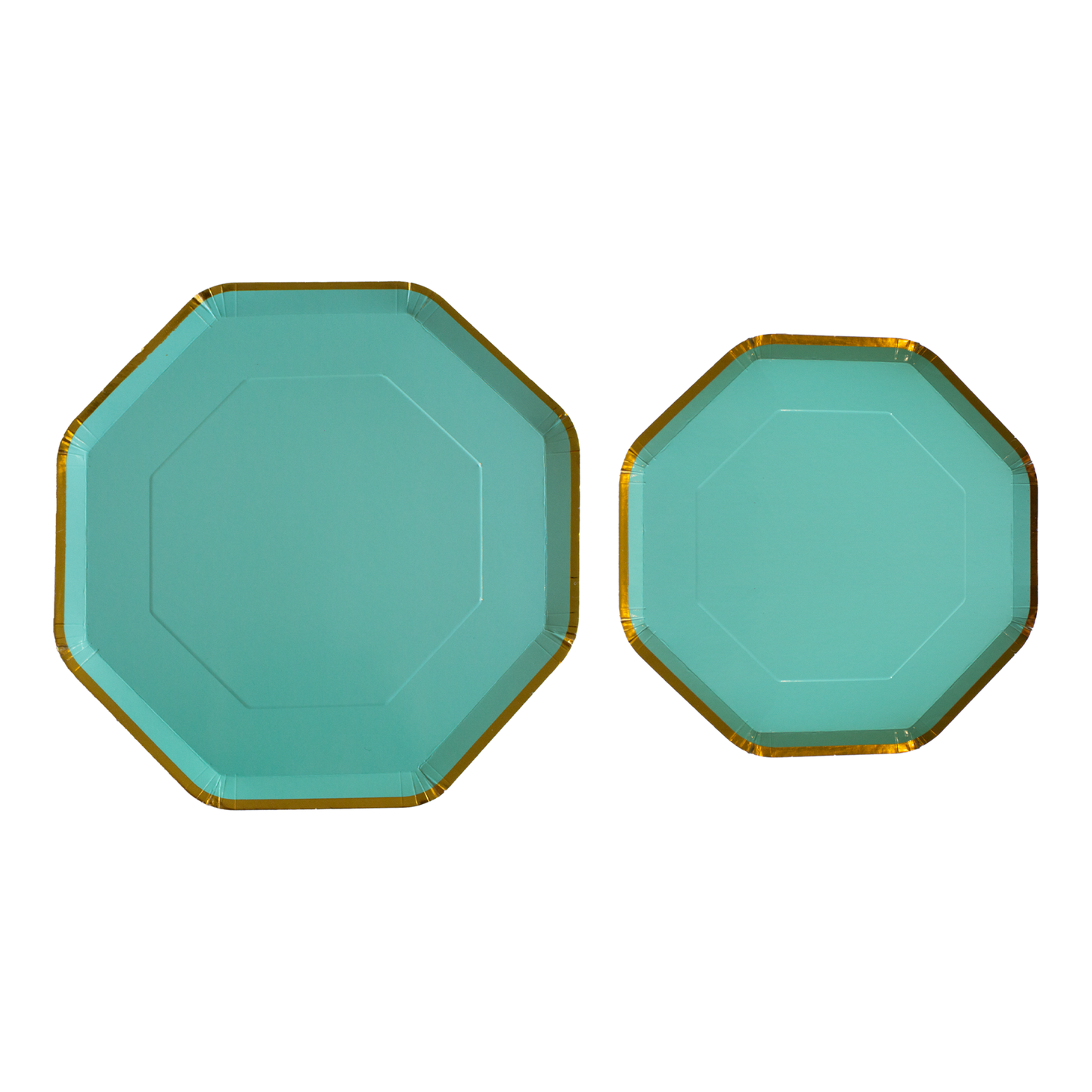 Plato octagonal verde grande