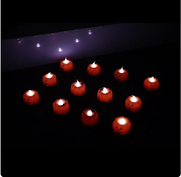 5 Velas en forma de calabaza