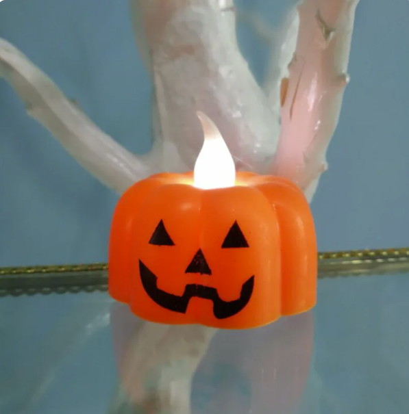 5 Velas en forma de calabaza